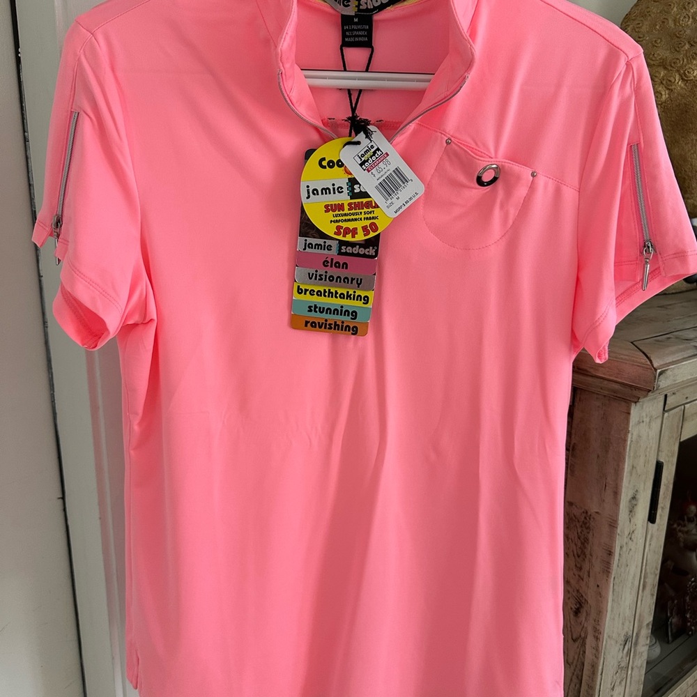 Pink Short Sleeve Polo Shirt